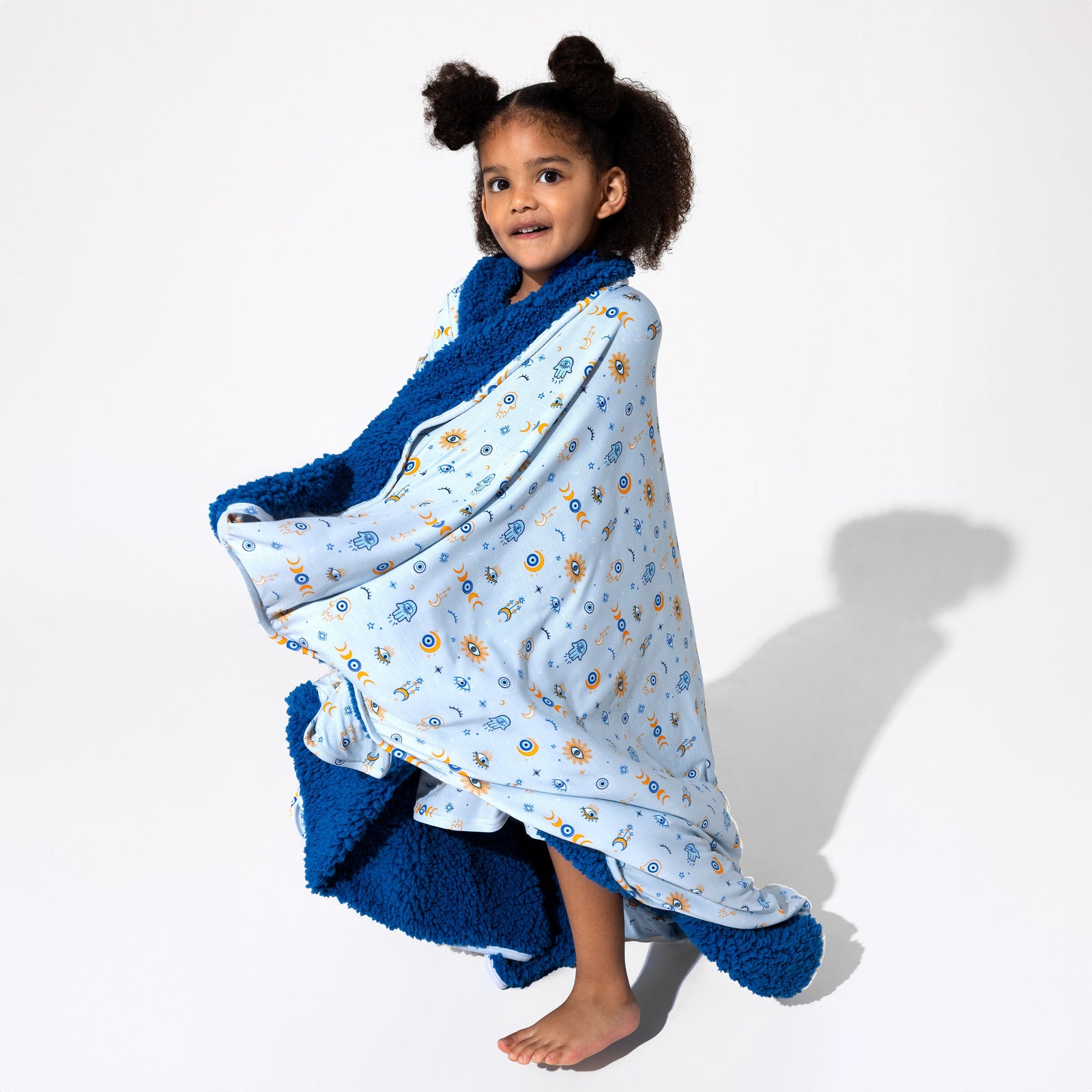 The Eye Blue Sherpa Bamboo Blanket