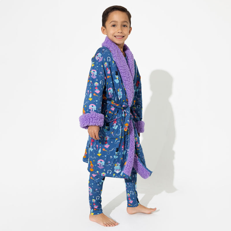 Trolls Music Bamboo Kids Sherpa Robe