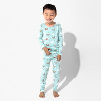 Vintage Airplanes Bamboo Kids Pajamas