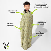 Sage & Spots Leopard Bamboo Sherpa Blanket