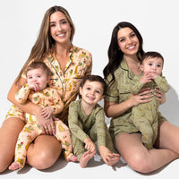 Sage & Spots Leopard Bamboo Kids Pajamas