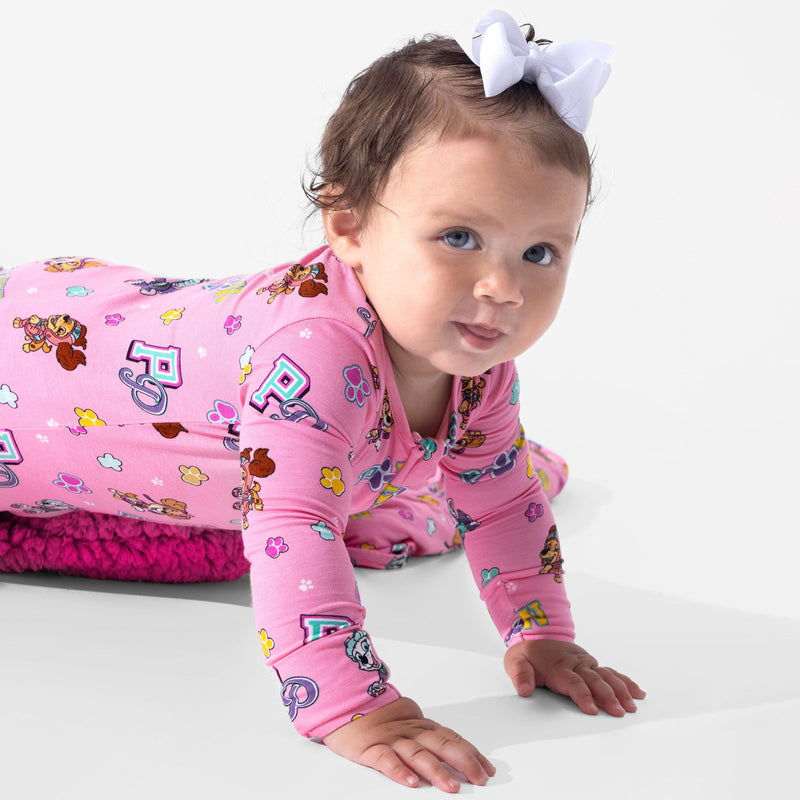 PAW Patrol: Varsity Pink Bamboo Convertible Footie