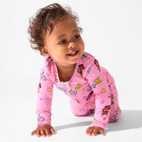 PAW Patrol: Varsity Pink Bamboo Convertible Footie