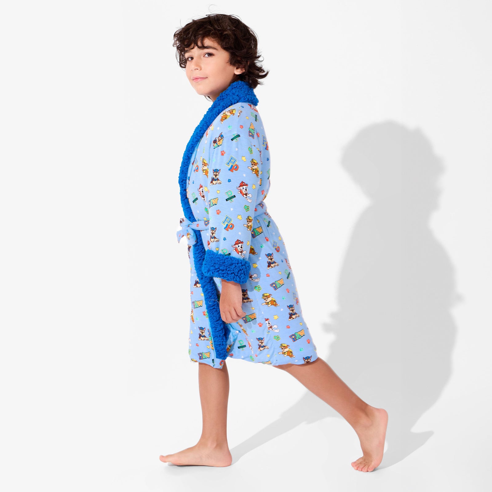 PAW Patrol: Varsity Blue Bamboo Kids Sherpa Robe