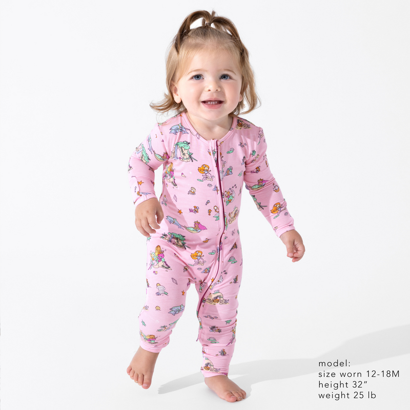 Mermaid Lagoon Bamboo Convertible Footie