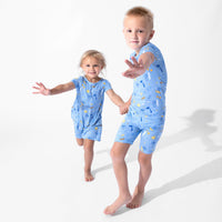 Baby Shark Surf Bamboo Kids Pajama Short Set