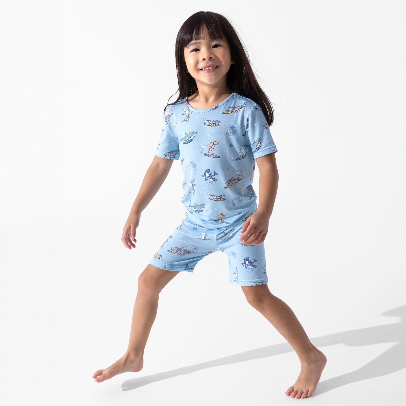 Shark School Bamboo Kids Pajama Short Set