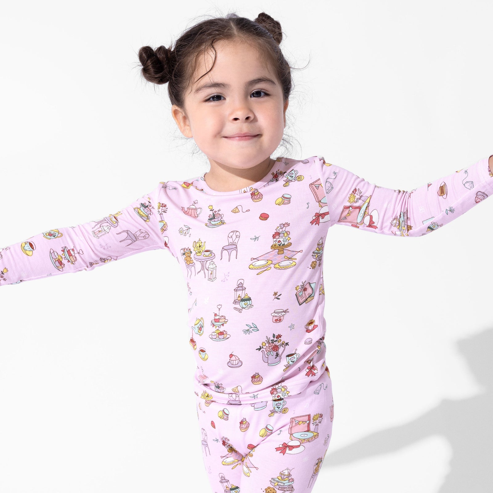 Tea Party Bamboo Kids Pajamas