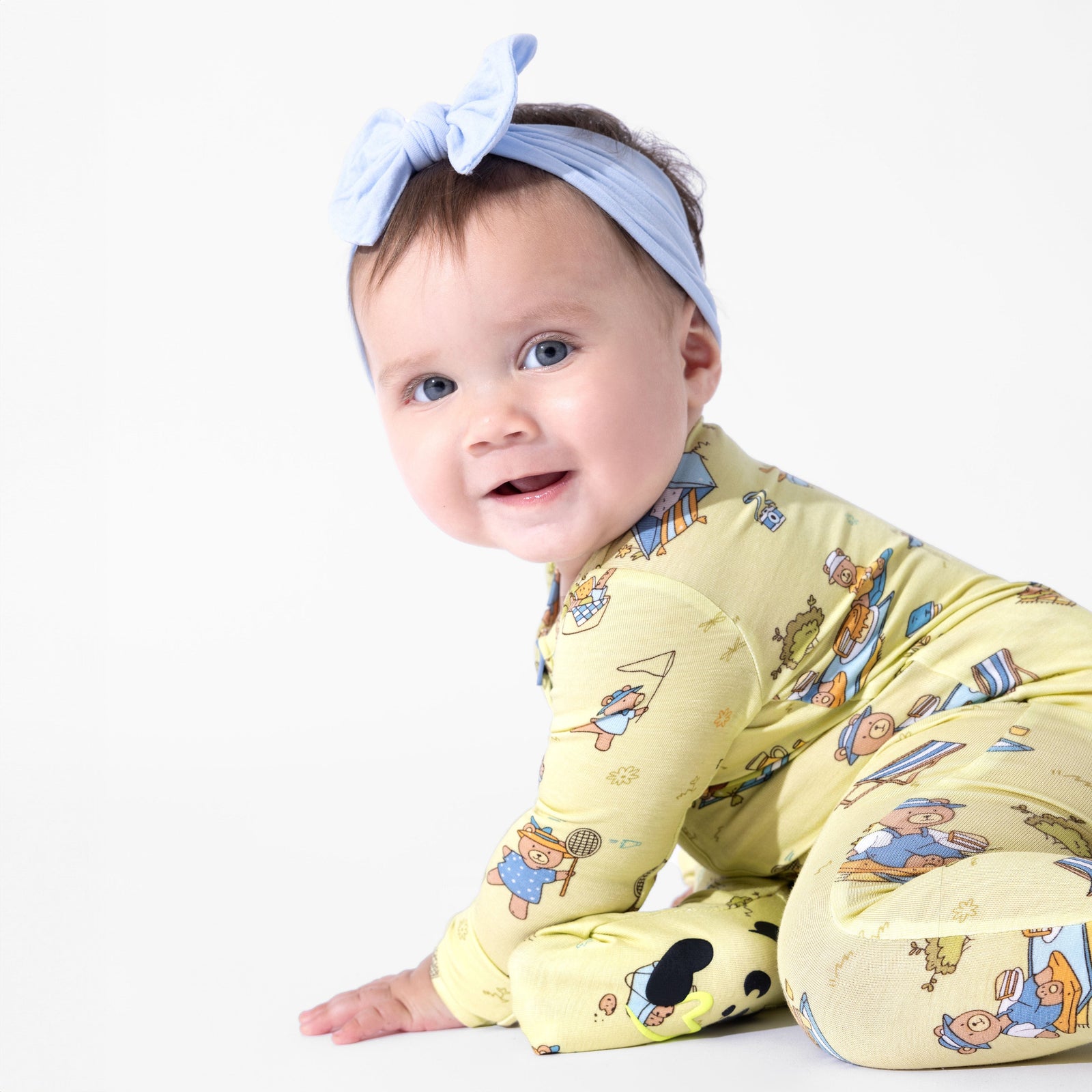 Teddy Bear Picnic Bamboo Convertible Footie