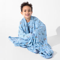 Shark School Bamboo Blanket