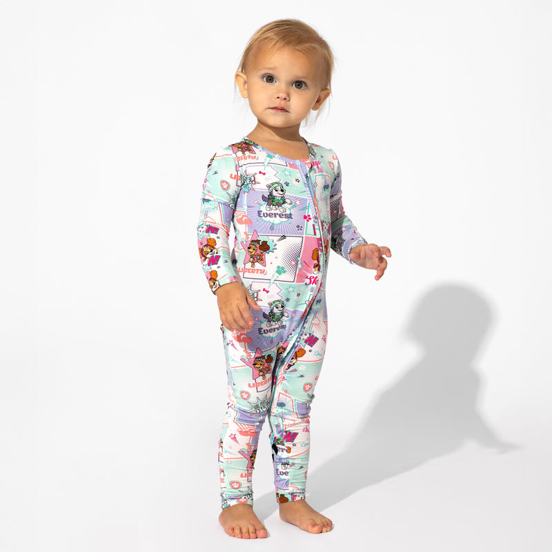PAW Patrol: Comic Girl Pups Bamboo Convertible Footie