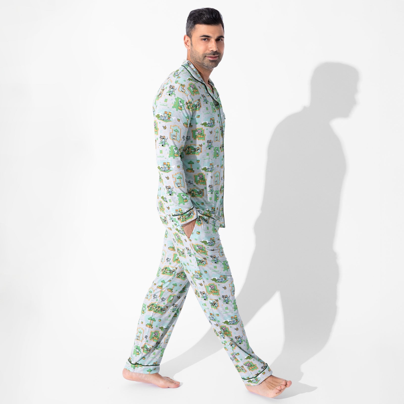 Minecraft Overworld Dreams Bamboo Men's Pajama Set