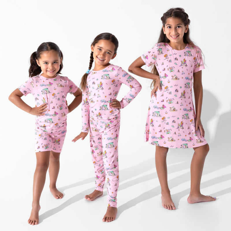 Mermaid Lagoon Bamboo Kids Pajamas