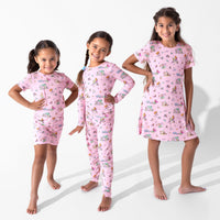 Mermaid Lagoon Bamboo Kids Pajama Short Set