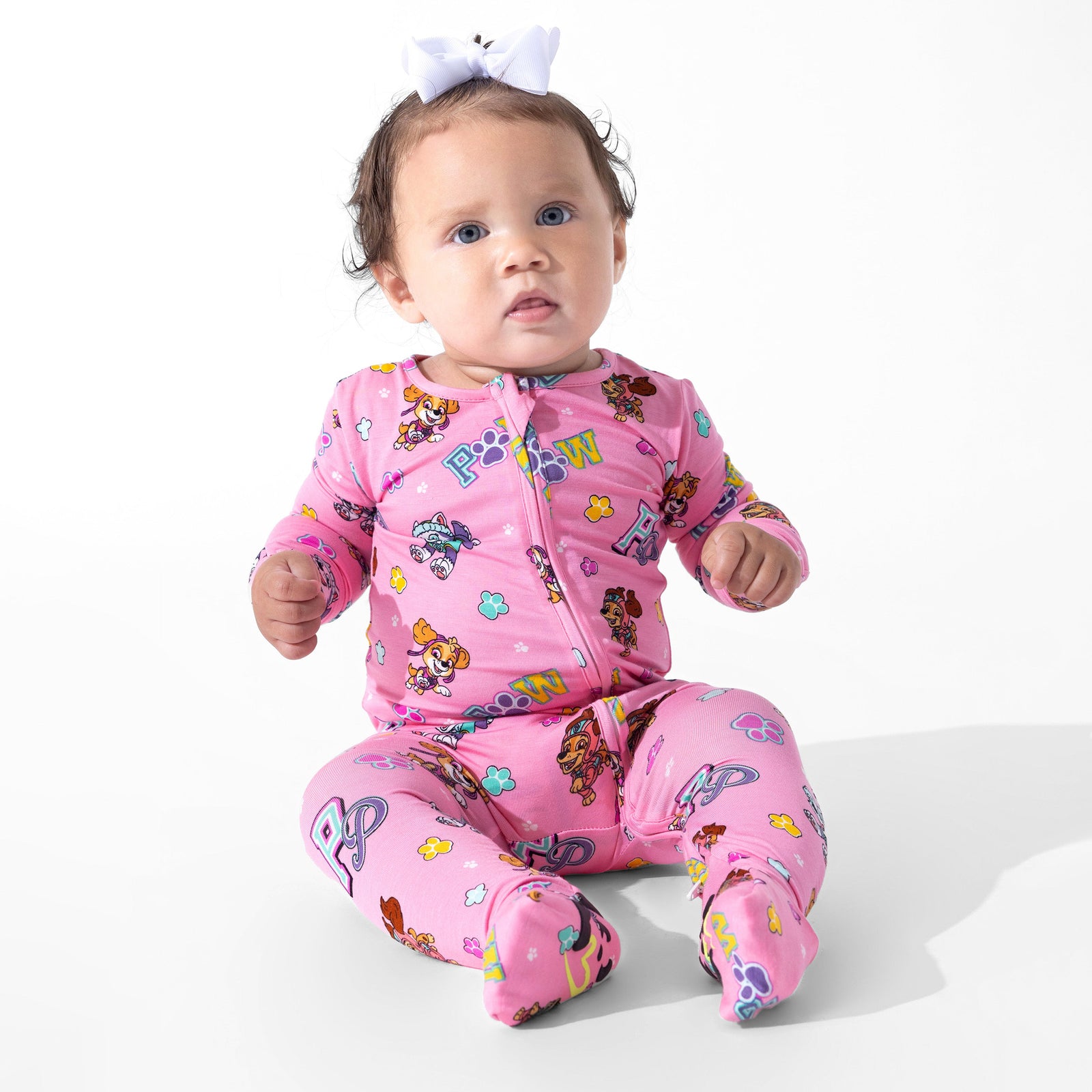 PAW Patrol: Varsity Pink Bamboo Convertible Footie