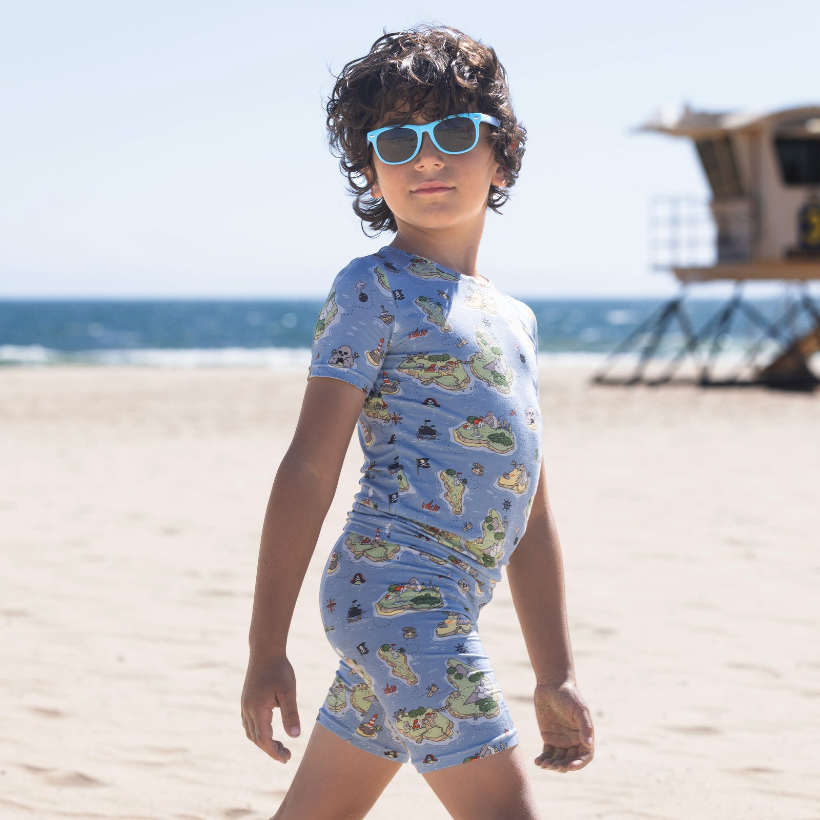 Pirate Cove Bamboo Kids Pajama Short Set