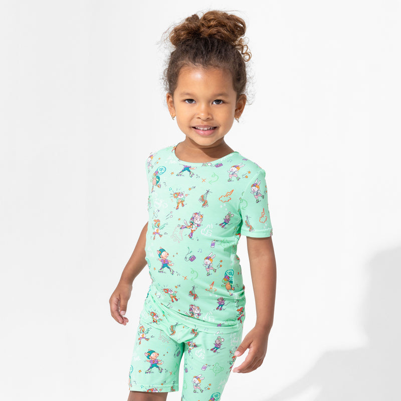 Roller Pet Pals Bamboo Kids Pajama Short Set