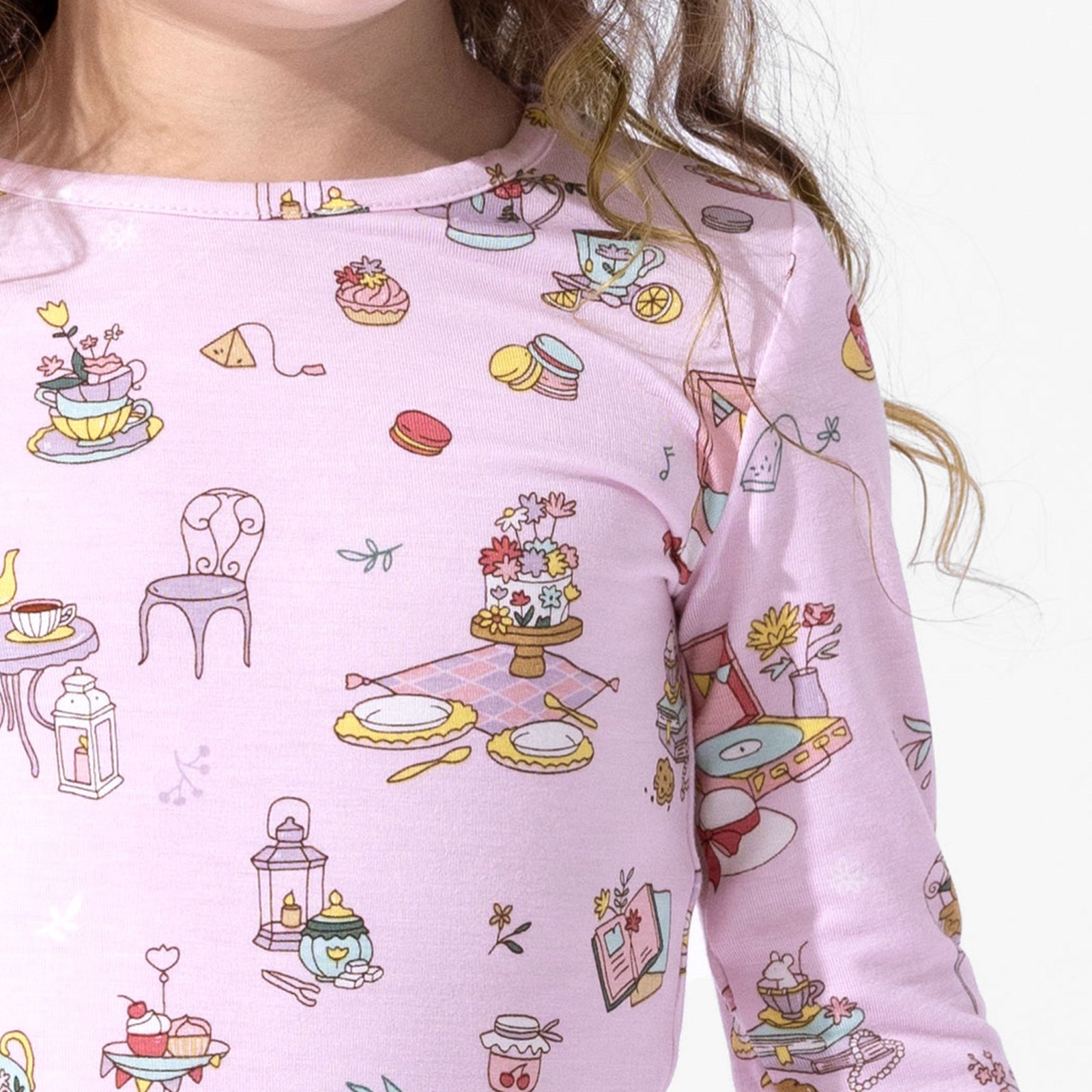 Tea Party Bamboo Kids Pajamas