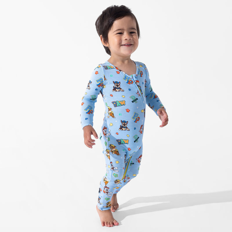 PAW Patrol: Varsity Blue Bamboo Convertible Footie