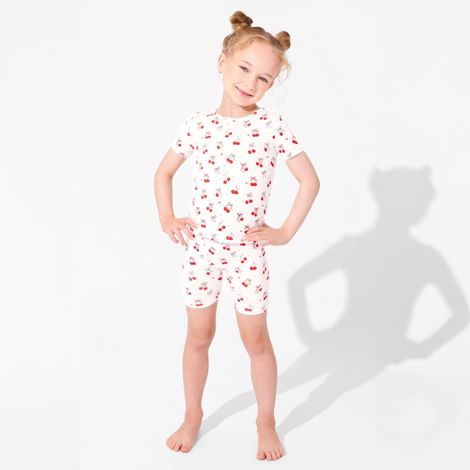 Cherry On Top Bamboo Kids Pajama Short Set
