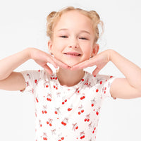 Cherry On Top Bamboo Kids Pajama Short Set