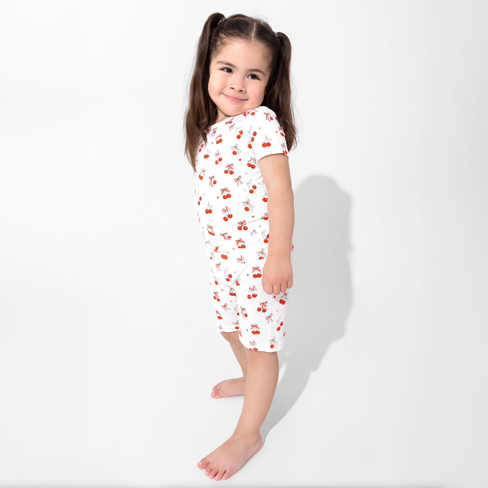 Cherry On Top Bamboo Kids Pajama Short Set