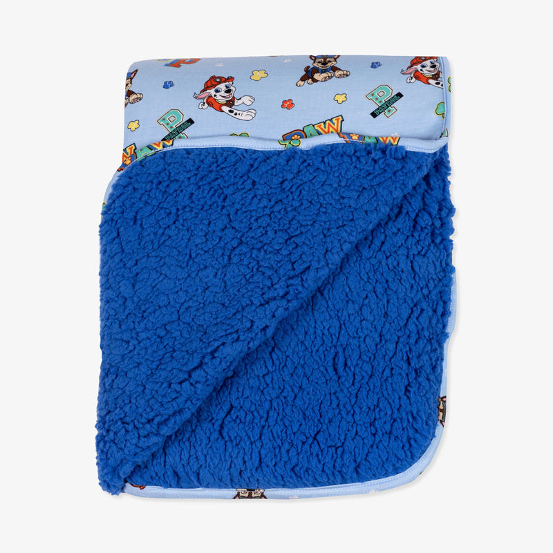 PAW Patrol: Varsity Blue Bamboo Sherpa Blanket