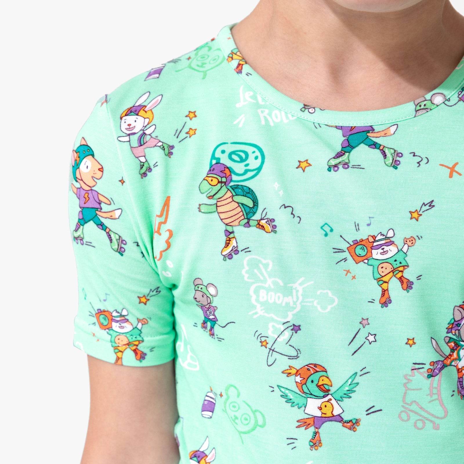 Roller Pet Pals Bamboo Kids Pajama Short Set