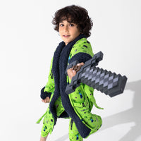 Minecraft Mob Squad Bamboo Kids Sherpa Robe