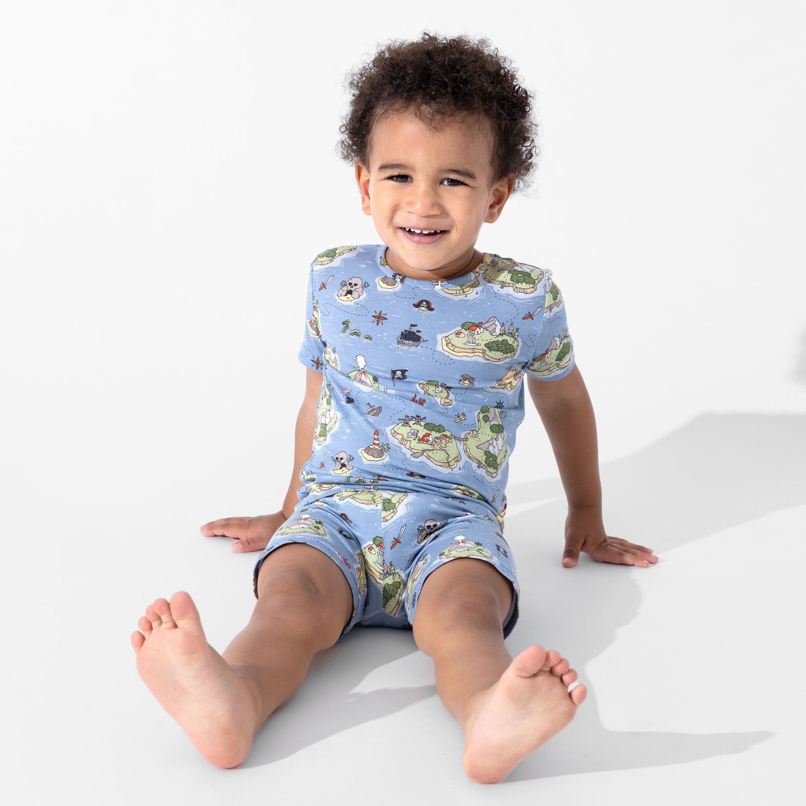 Pirate Cove Bamboo Kids Pajama Short Set
