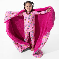 PAW Patrol: Varsity Pink Bamboo Sherpa Blanket