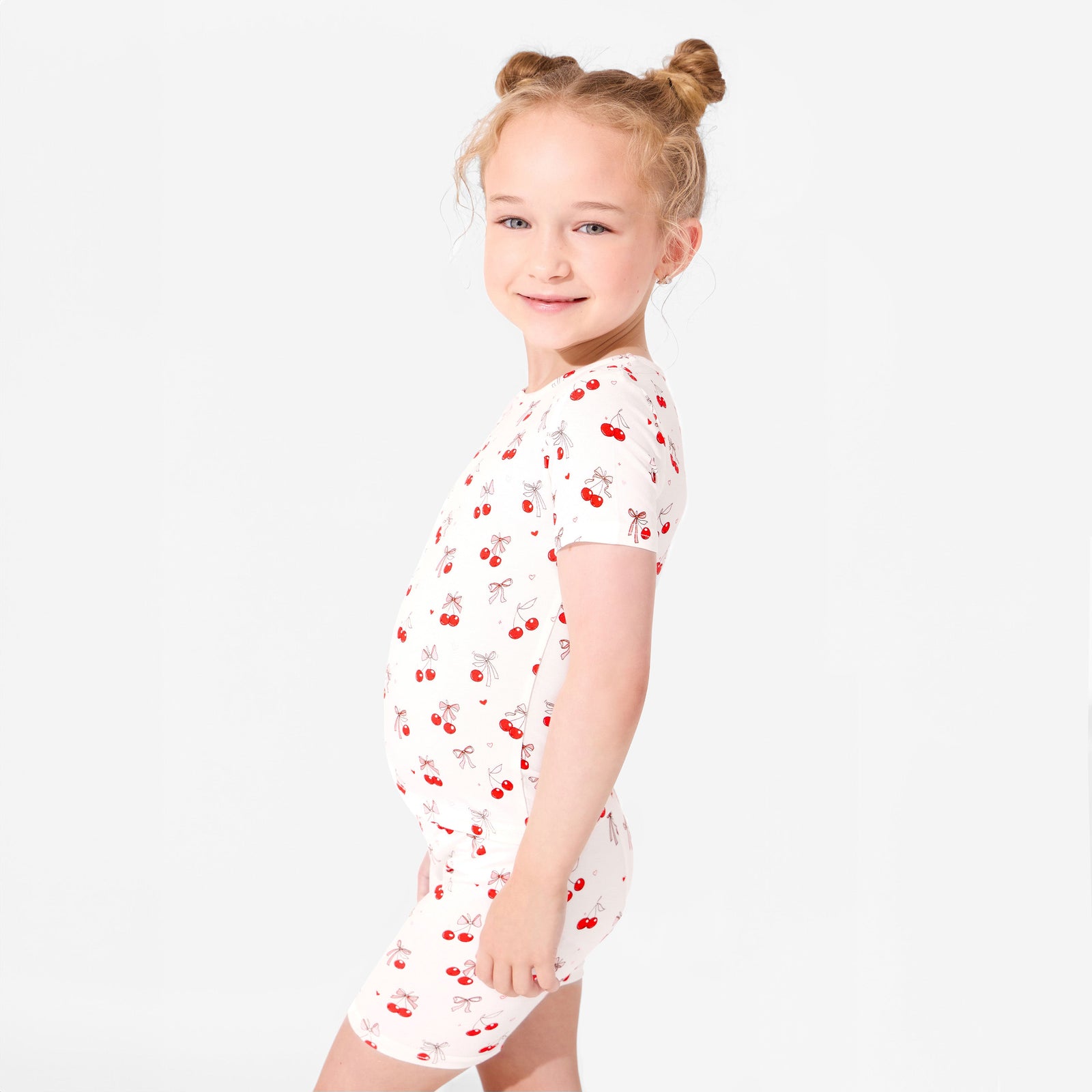 Cherry On Top Bamboo Kids Pajama Short Set