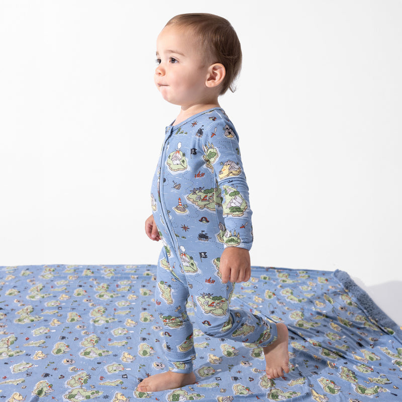 Pirate Cove Bamboo Convertible Footie