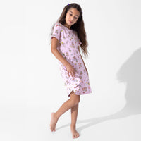 Tea Party Bamboo Girls' Short Sleeve Dress