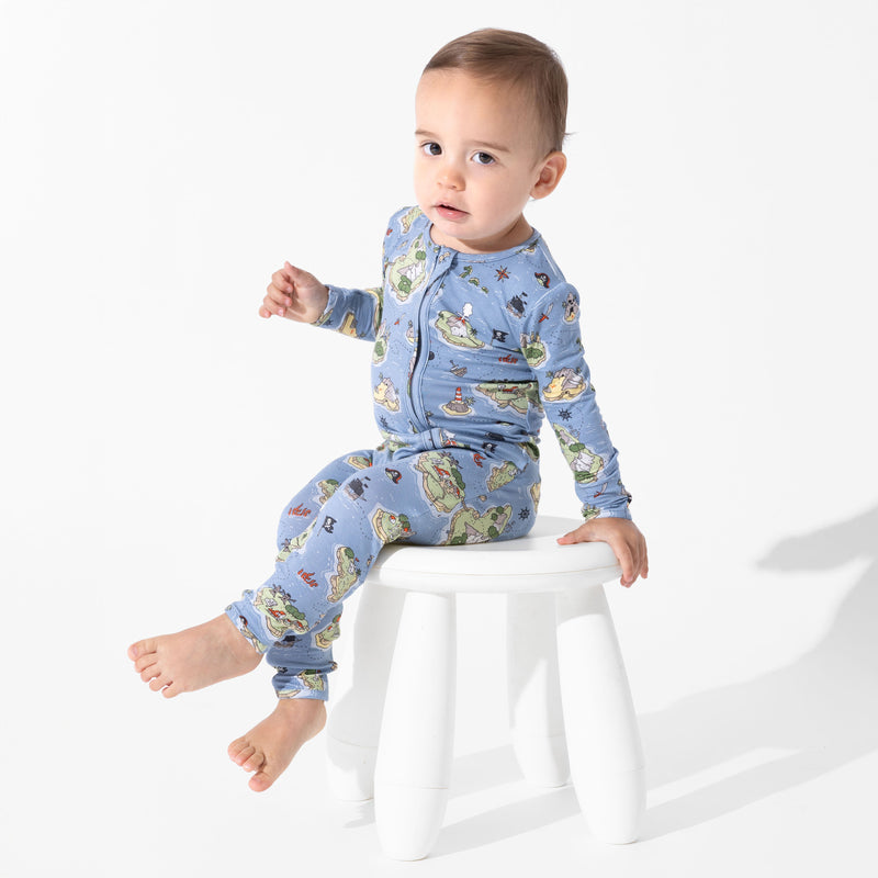 Pirate Cove Bamboo Convertible Footie