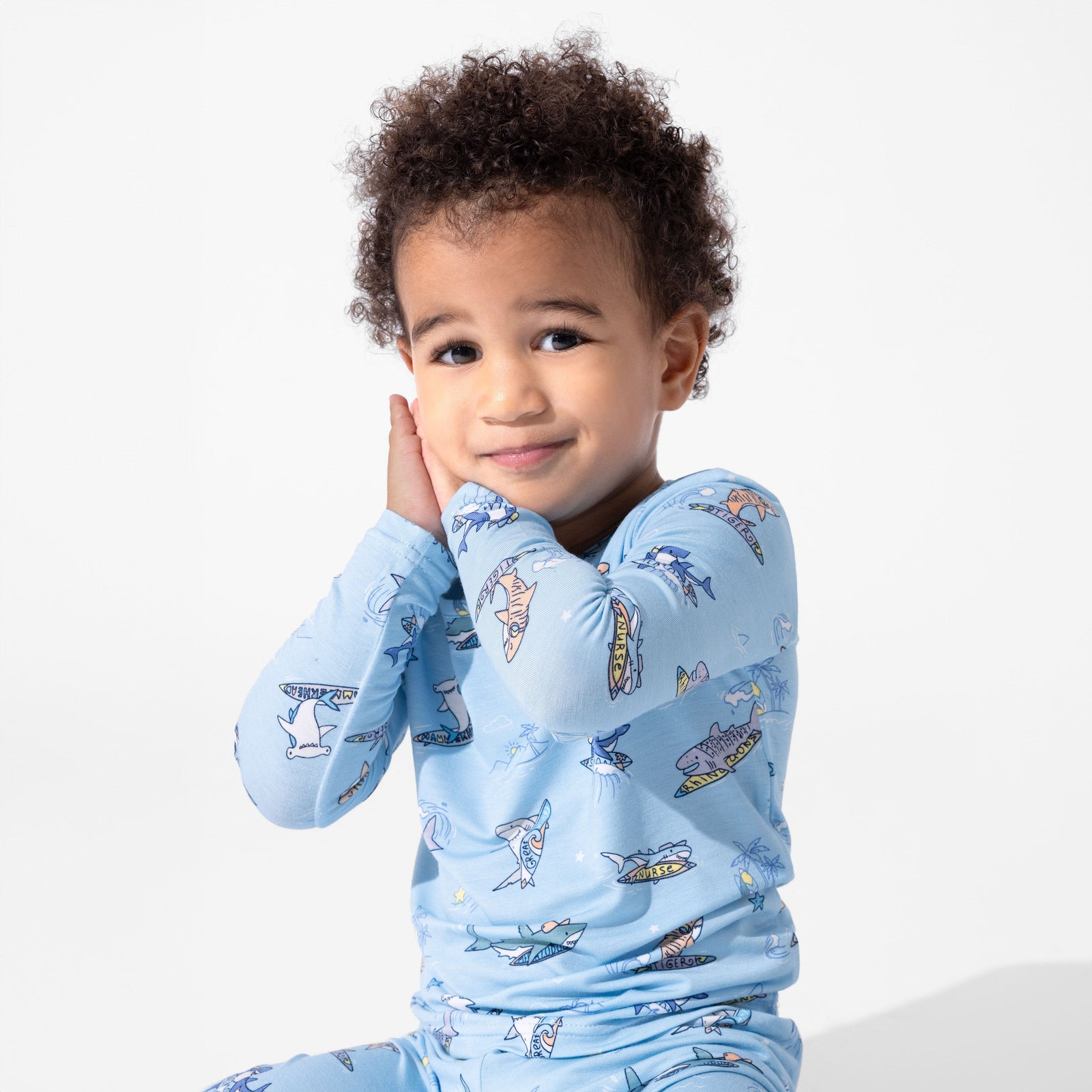 Shark School Bamboo Kids Pajamas