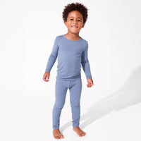 Mystic Blue Bamboo Kids Pajamas