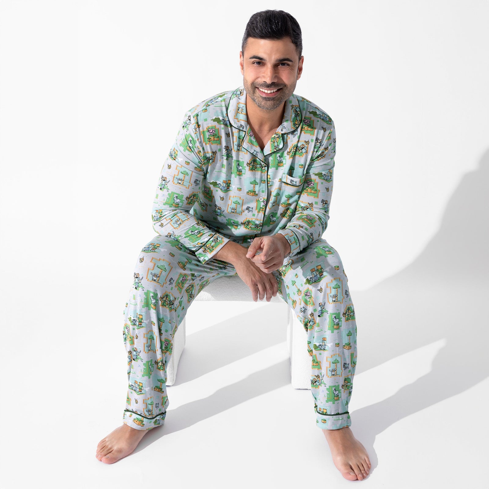 Minecraft Overworld Dreams Bamboo Men's Pajama Set