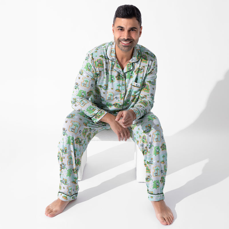 Minecraft Overworld Dreams Bamboo Men's Pajama Set