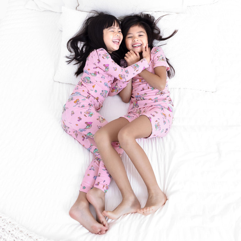 Mermaid Lagoon Bamboo Kids Pajama Short Set