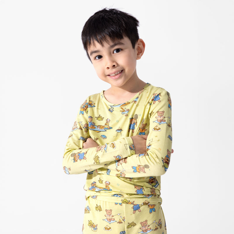 Teddy Bear Picnic Bamboo Kids Pajamas