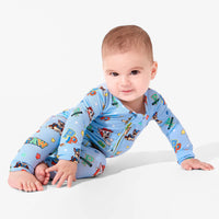 PAW Patrol: Varsity Blue Bamboo Convertible Footie