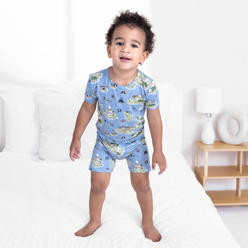 Pirate Cove Bamboo Kids Pajama Short Set