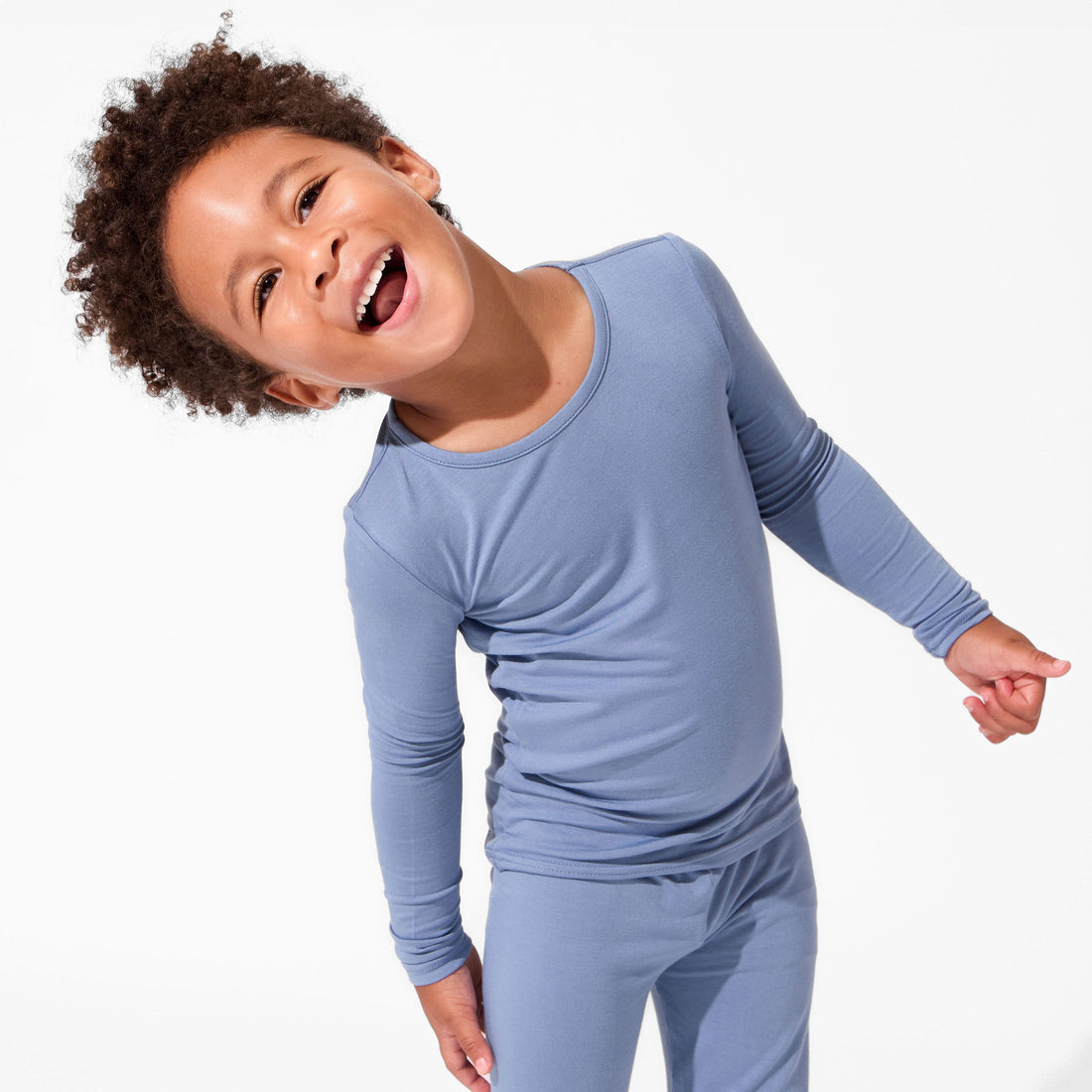 Mystic Blue Bamboo Kids Pajamas