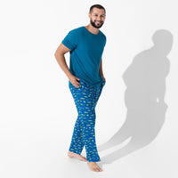 Monaco Blue Bamboo Men's Pajama Set