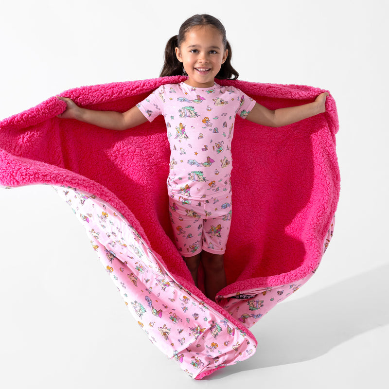 Mermaid Lagoon Bamboo Kids Pajama Short Set