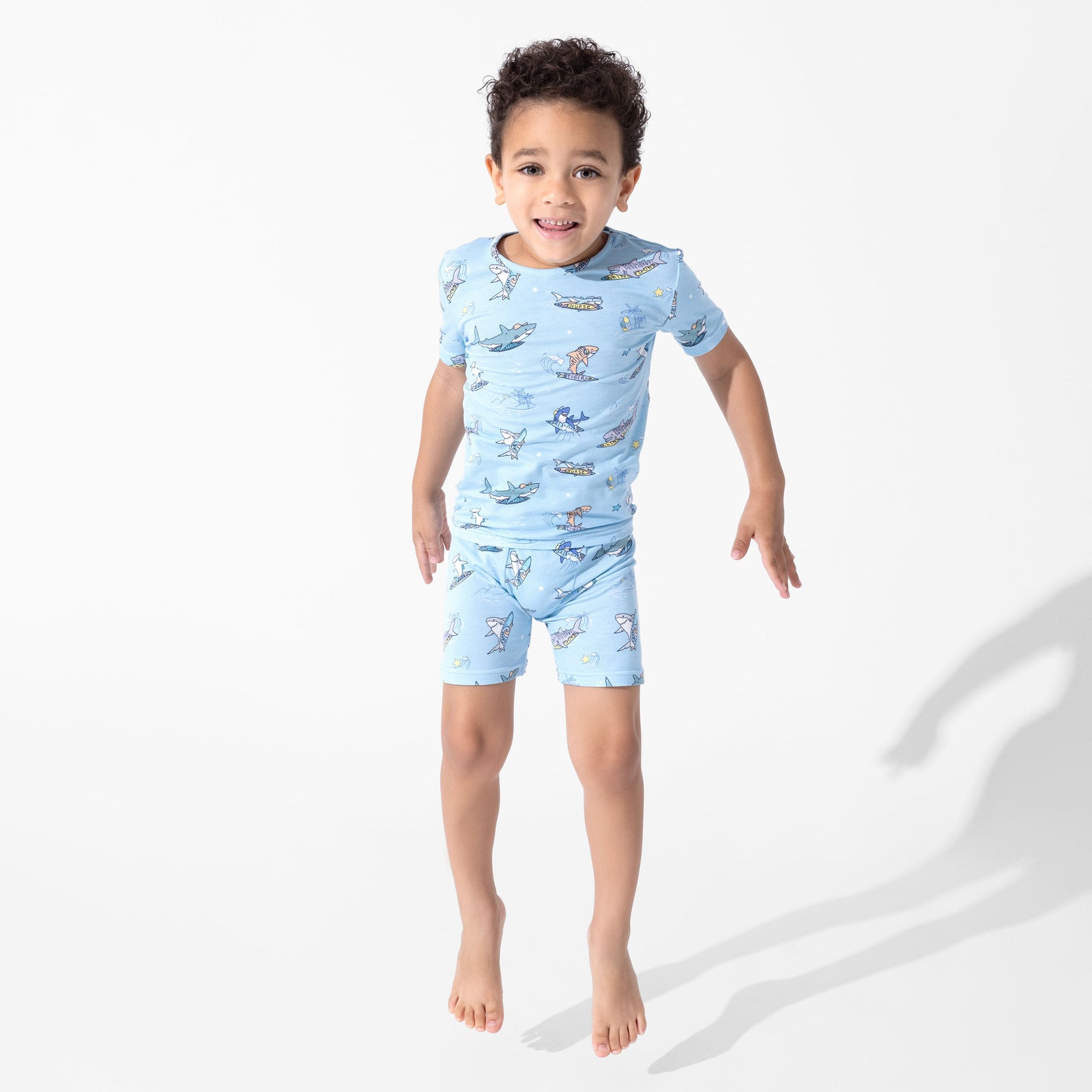 Shark School Bamboo Kids Pajama Short Set