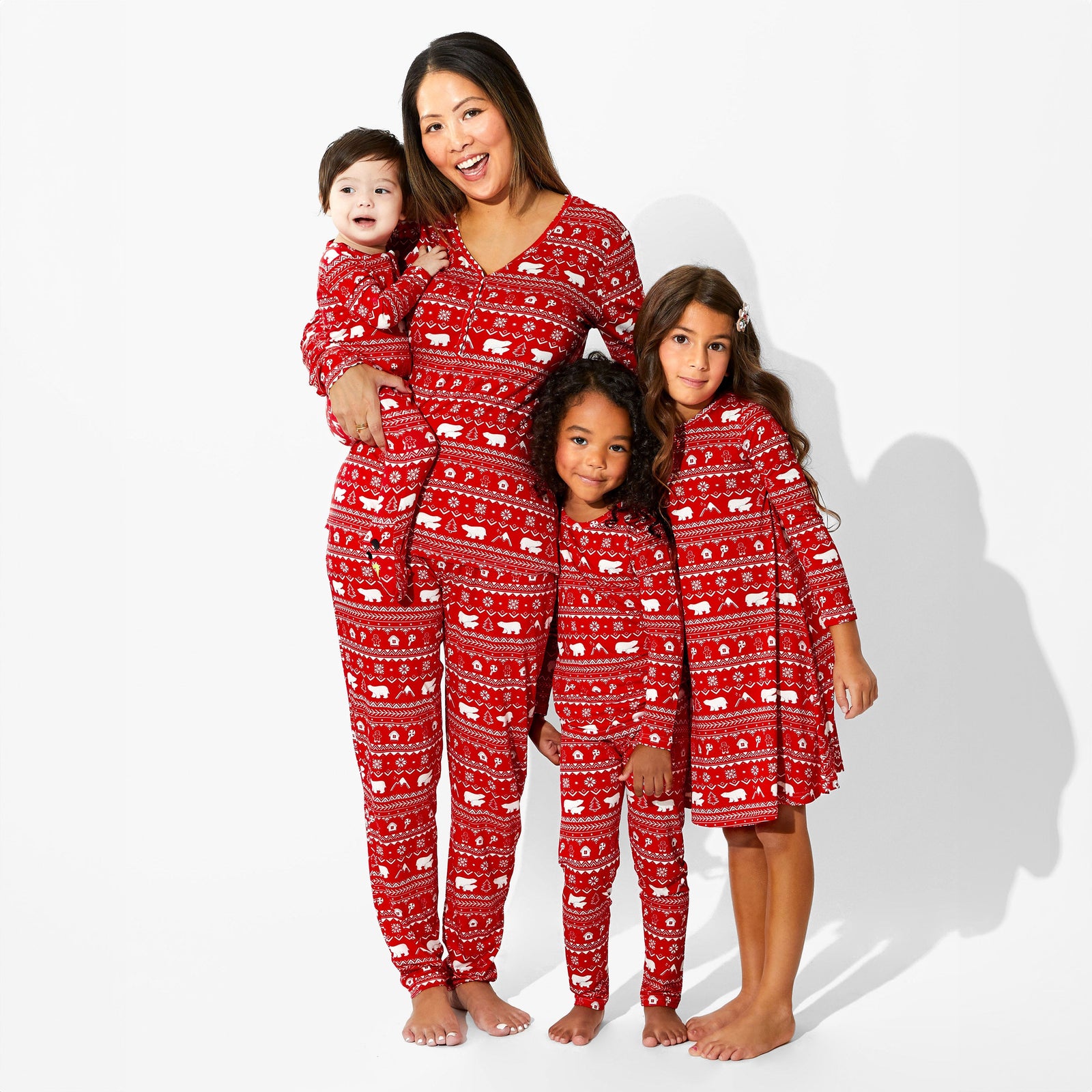 Polar Isle Red Bamboo Women's Pajama Set