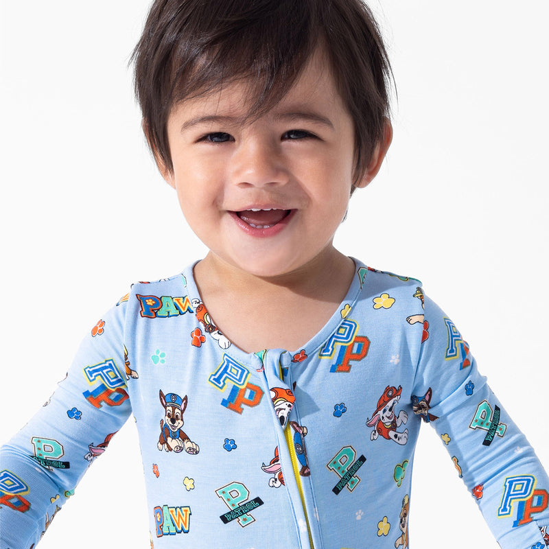 PAW Patrol: Varsity Blue Bamboo Convertible Footie