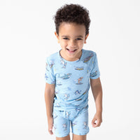 Shark School Bamboo Kids Pajama Short Set
